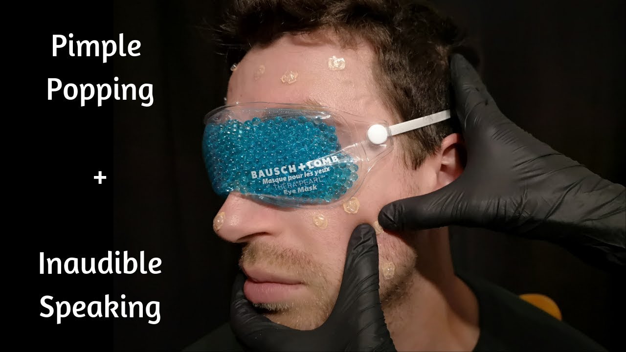 ASMR Pimple popping + Inaudible speaking, Real Person Extractions