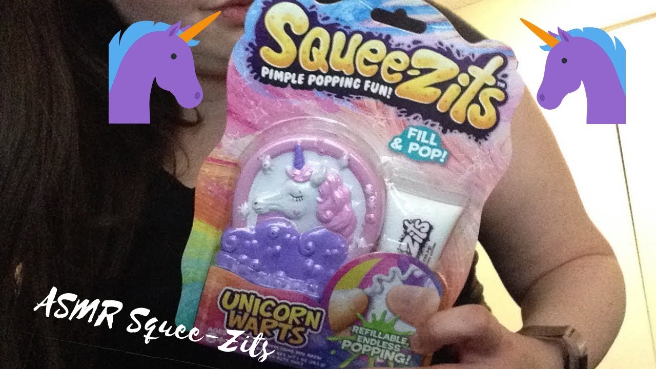 ASMR Squee-Zits Pimple Popping Fun Unicorn Warts