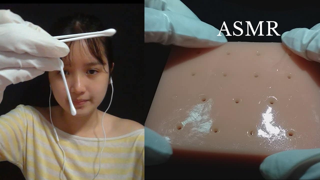 [ASMR THAI] Pimple Popping บีบสิวแบบเน้นๆ (gloves,squeezing,etc)