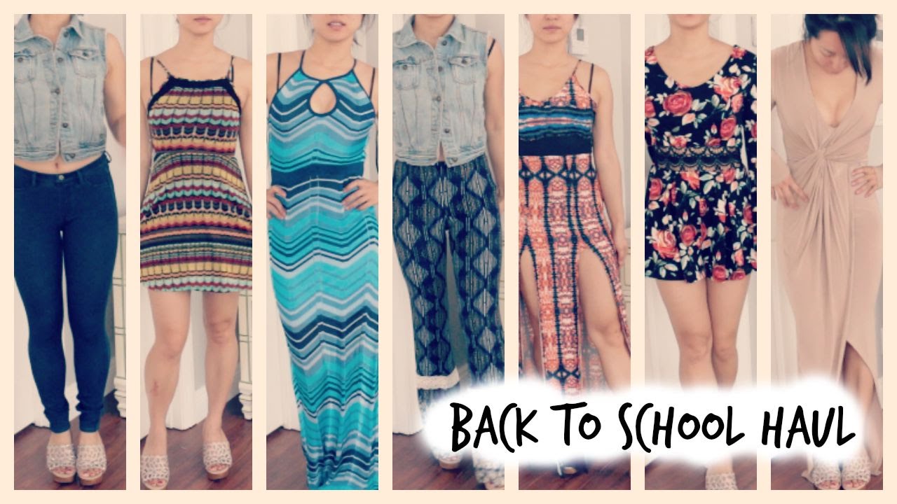BACK TO SCHOOL HAUL AND OUTFITS: ASOS, FOREVER21, BEBE, TARGET, NORDSTROM