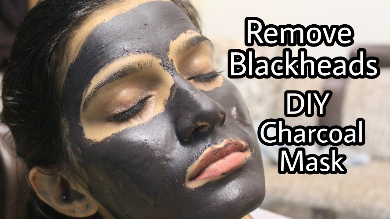 HOW TO : DIY Easy Charcoal Peel off Mask For Blackheads | Whiteheads |