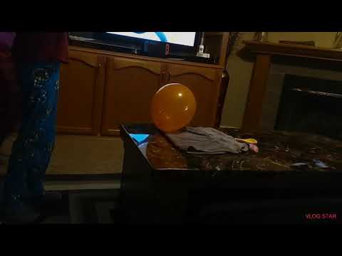 Popping the big orange balloon