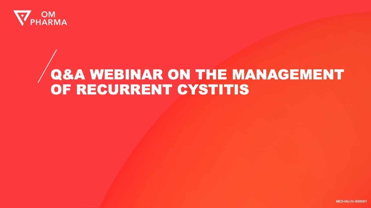 Q&A Webinar on the Management of Recurrent Cystitis
