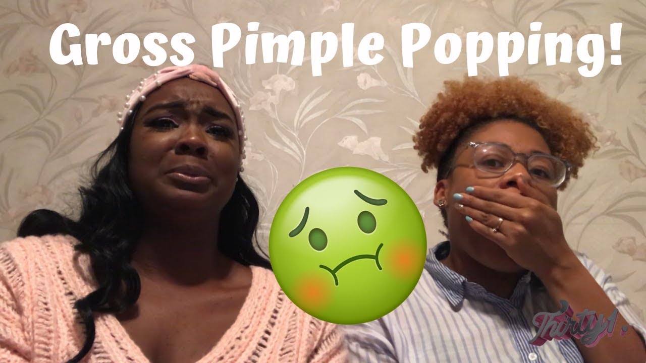 Three Big ZIT POPs! | Best Friends Reaction Video to Pimple Popping