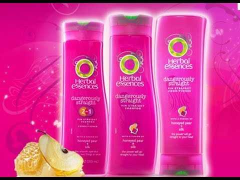 video Herbal Essences Dangerously Straight Pin Straight hair shampoo and conditioner review